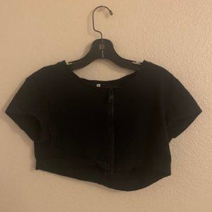Black crop top